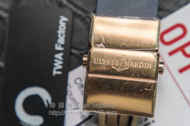 Ulysse Nardin手錶 航海世家 Black Toro萬年曆腕表 雅典萬年曆機械男表 雅典高端男士腕表  hds1284